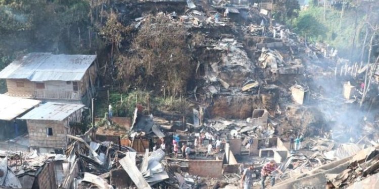 Llaman a la solidaridad de los tolimenses para apoyar a los damnificados de un voraz incendio en Armenia 