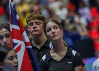 Así disfruta la delegación de Nueva Zelanda su participación en el Mundial de Patinaje en Ibagué