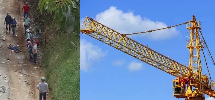 Tres trabajadores de una obra en Calambeo murieron al ser arrojados al vacío