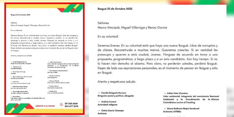 Sectores sociales y políticos piden a candidatos alternativos que se unan para ganar la Alcaldía