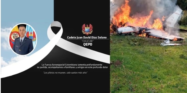 Murió Juan David Díaz, el joven copiloto de la aeronave que se accidentó en Cali
