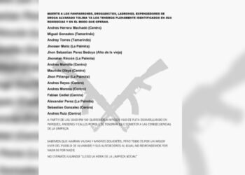 Estudiantes de los grados 10 y 11 serían los autores de panfletos intimidantes en Alvarado