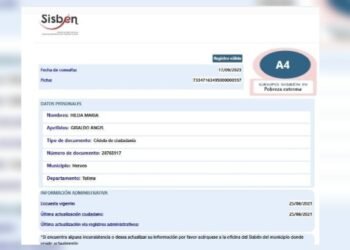 Primera dama de Herveo calificada en pobreza extrema según el Sisben 