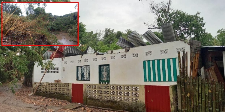 Fuerte vendaval dejó 20 familias sin vivienda en Purificación