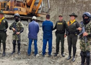 Dos personas fueron capturadas por explotación minera ilegal en San Luis