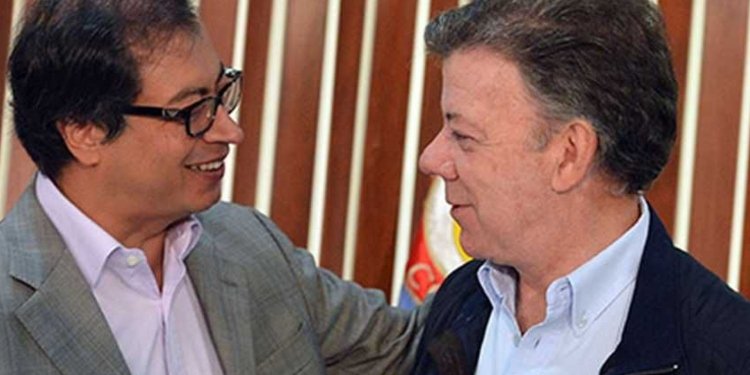 Desplante del presidente al nobel de paz: Agarrón entre Santos y Petro