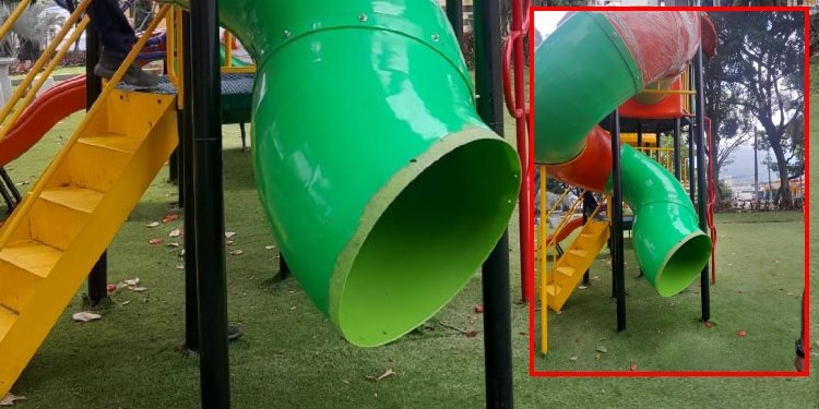 Sin entregar aún el ‘Parque Galarza’ ya se están robando hasta las matas