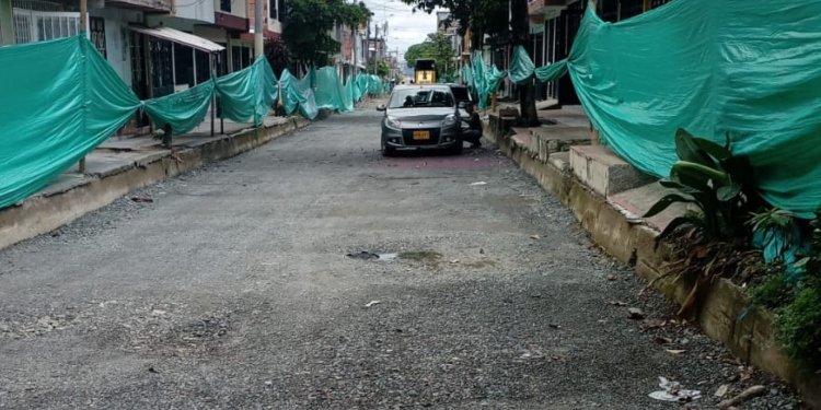 Obras de pavimentación en Modelia afectadas por los ladrones