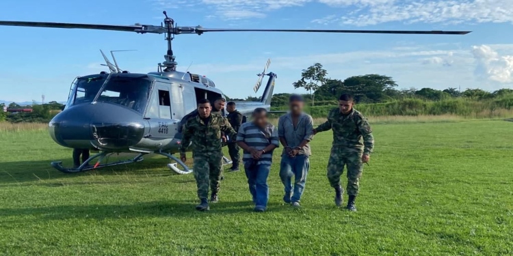 Dos hombres capturados por realizar minería ilegal en Coyaima, Tolima