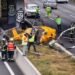 Insólito Accidente en Autopista de Madrid: Helicóptero Cae entre Vehículos y Deja 3 Heridos