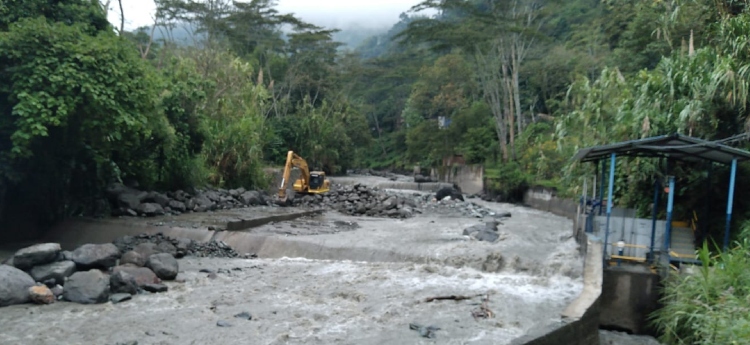 Por fuertes lluvias se suspende la captación en Combeima