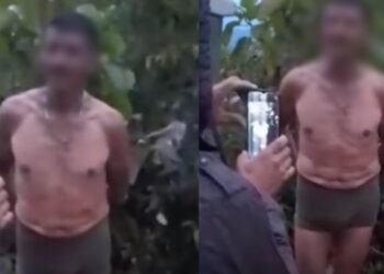 En calzoncillos y caminando por el pueblo, comunidad de Chaparral sacó a ladrón de fincas