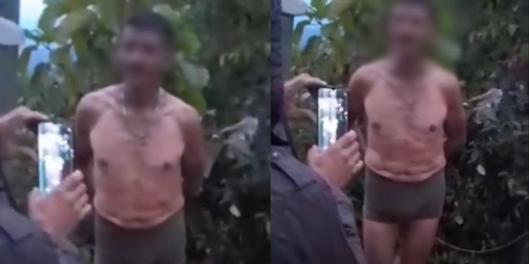 En calzoncillos y caminando por el pueblo, comunidad de Chaparral sacó a ladrón de fincas