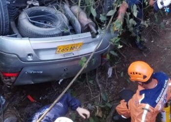 Fuerte accidente de tránsito se registró en la vía que conduce de Líbano a Convenio