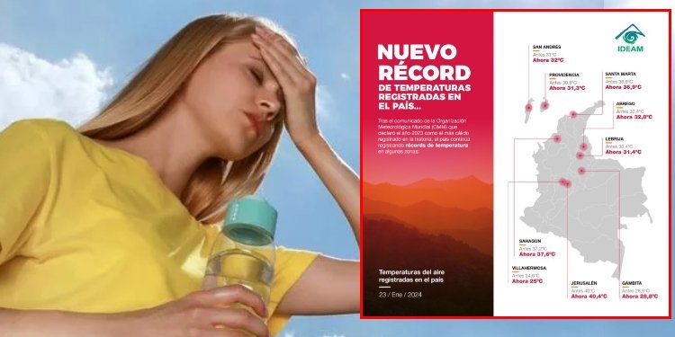 Ideam revela lugar que bate récord de calor con 40,4 a nivel nacional 