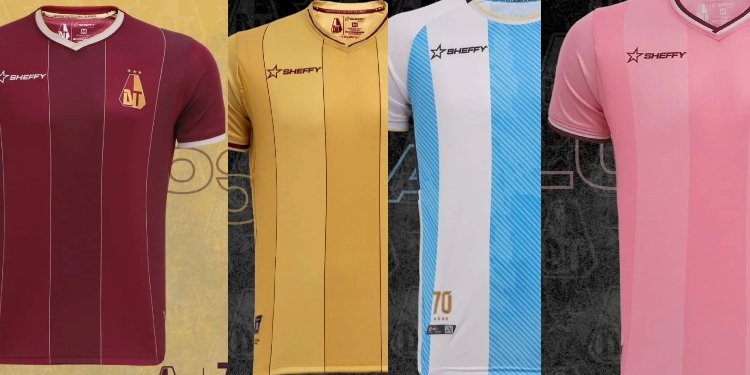 Con prendas azul, rosa, dorada y vinotinto el Tolima jugará en el año de su aniversario 70