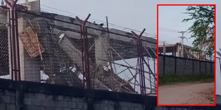 6 personas heridas tras la caída de una plancha en la cárcel de El Espinal 