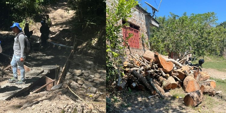 Particulares en Doima desviaron y secaron quebradas para construir carretera que no tiene permisos