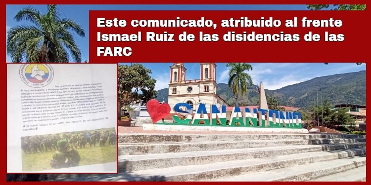 Panfleto intimidatorio generó zozobra en los habitantes del sur del Tolima