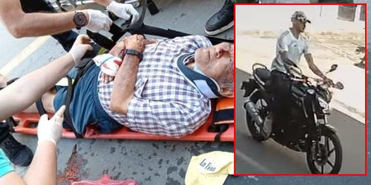 Adulto mayor fue embestido por motociclista que huyó del lugar