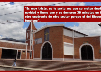 Ladrones tienen de pinta a la iglesia del Ricaurte