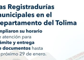 ¡Tome nota! Registradurías municipales en el Tolima amplían su horario de atención