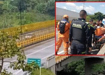 Milagro en la variante, mujer se lanzó del puente y no murió 