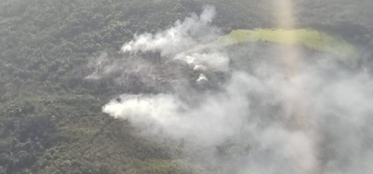 Sin controlar continúa incendio forestal causado por piromanos en Melgar