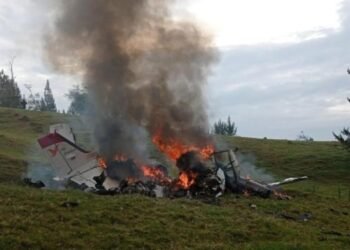Cuatro personas muertas deja accidente de avión ambulancia en Antioquia