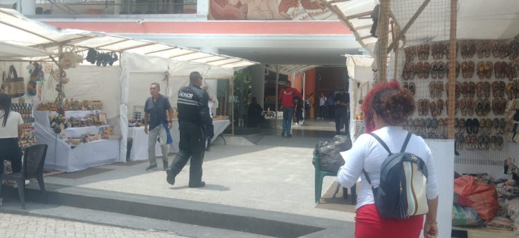 Artesanías se tomaron el frente de la Gobernación del Tolima 