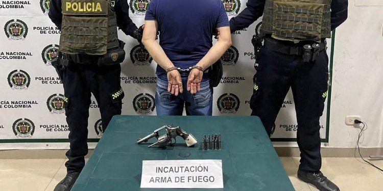 Una persona fue detenida con arma de fuego en Armero Guayabal