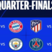 ¡Habemus cuartos! ya se conocieron los cruces de la Champions