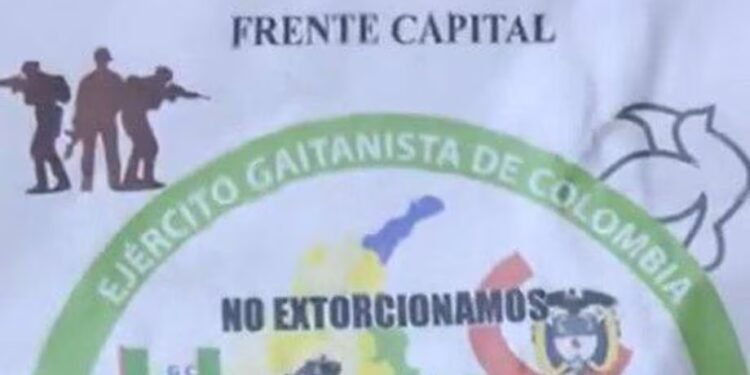 Capturan a cuatro personas por difundir propaganda del ‘Ejército Gaitanista’ en Bogotá.