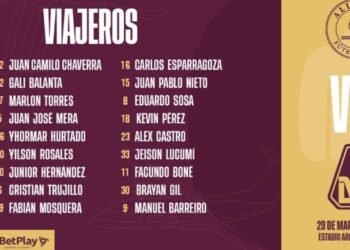 Deportes Tolima dió a conocer a sus 18 viajeros
