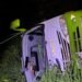 Bus se volcó en la Hacienda El Escobal con contratista de los paneles solares