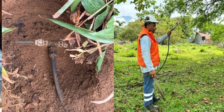 Caza Fraudes del IBAL detectó conexión ilegal de agua en la vía al aeropuerto 