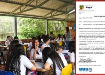 Por el fenómeno del Niño, estudiantes de los colegios de Ibagué, estudiarán media jornada