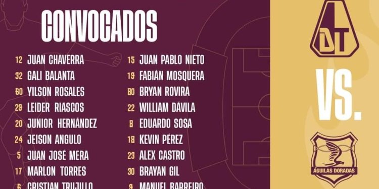 Deportes Tolima dió a conocer a sus 18 convocados