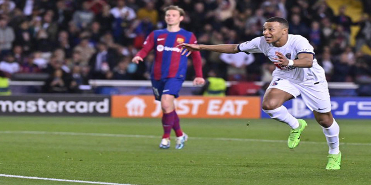 Mbappé lidera al PSG hacia las semifinales de la Champions con una victoria sobre el Barcelona