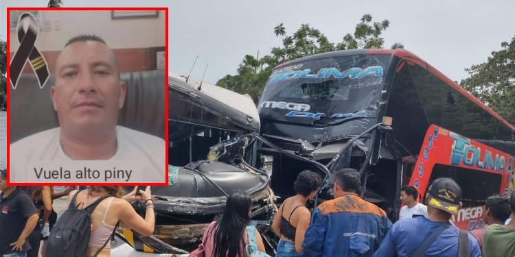 Conductor de Rápido Tolima murió en choque contra un bus de la Universidad del Tolima