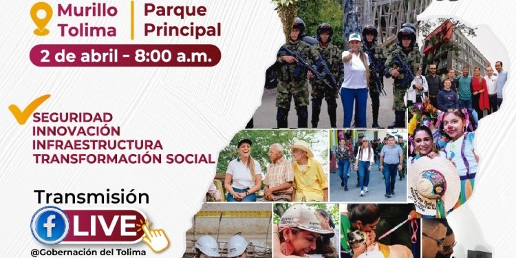 Gobernadora rinde cuentas al Tolima desde las alturas de Murillo