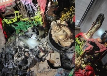 De nuevo los bomberos extinguieron incendio causado en altar de santería 