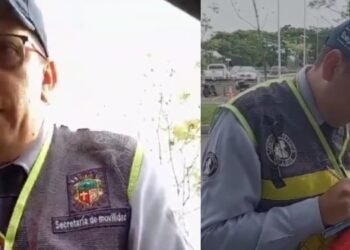 Polémica involucra a un agente de tránsito en un procedimiento en la vía al Aeropuerto Perales