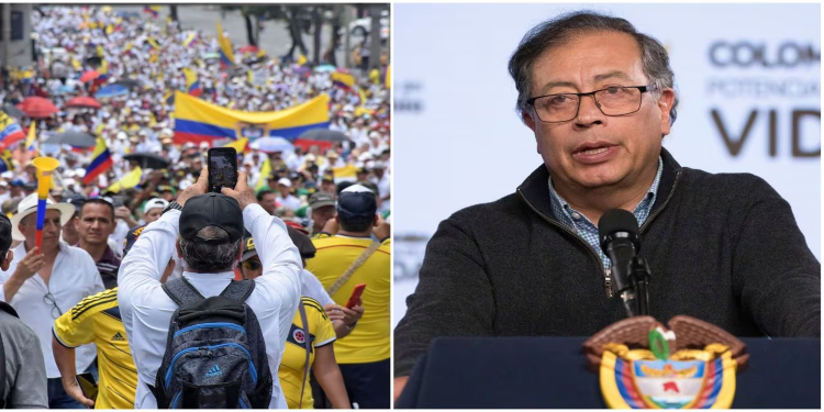 Petro acusa a las marchas del domingo de buscar derrocar su gobierno