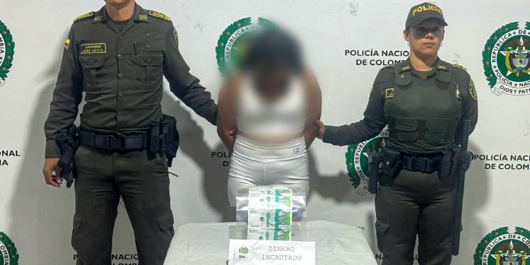 Mujer fue capturada cuando intentaba hacer compras con billetes falsos