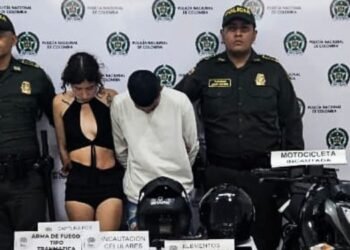 Capturada y enviada a la cárcel pareja señalados de atracar a un hombre, y hurtarle una costosa motocicleta