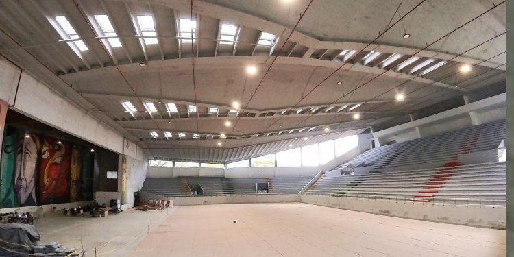 Obras del Coliseo Menor de Ibagué avanzan en un 70 % 