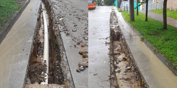 Obra de tubería que llevaría agua a conjunto en la parte alta de Ambalá está frenada