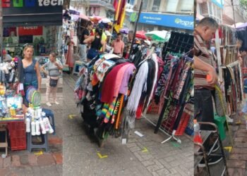 Alcaldía inició la  delimitación de espacio público para los vendedores informales de Ibagué