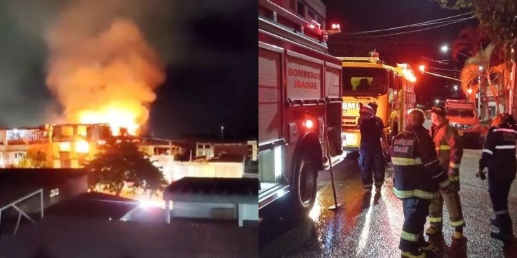 Pérdidas por más de $100 millones de pesos dejó incendio en la fábrica de Muebles EMY en Ibagué